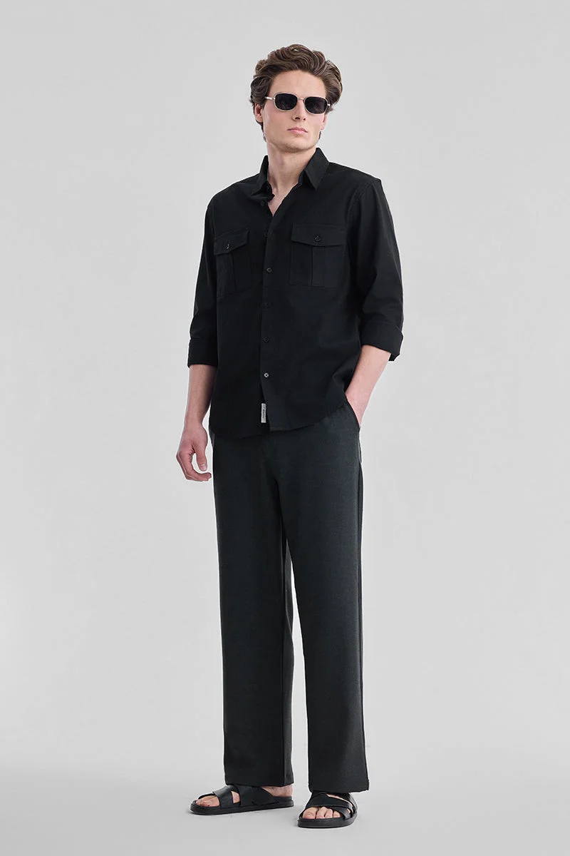 SNITCH Double Pocket Regular Fit Shirt